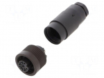 Connector: circular | 250V | 10A | PIN: 7 | plug | female | screw terminal
