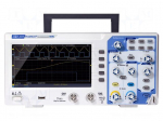 Oscilloscope: digital | Ch: 2 | 20MHz | 100Msps | 10kpts | LCD TFT 7"