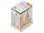Relay: electromagnetic | 4PDT | Ucoil: 230VAC | Icontacts max: 15A