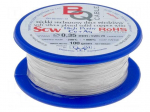 Silver plated copper wires | 0.35mm | 100g | Cu,silver plated | 160m