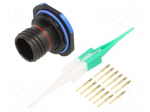 Connector: military | socket | male | PIN: 13 | straight | crimped | 5A
