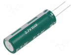 Supercapacitor | THT | 100F | 2.7VDC | -10&divide;30% | &Oslash;18x60.5mm | 12m&Omega; | 260uA