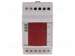 Voltmeter | digital,mounting | 100&divide;265V | for DIN rail mounting
