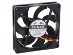 Fan: DC | axial | 12VDC | 80x80x15mm | 86.4m3/h | 41dBA | ball | 6100rpm