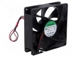 Fan: DC | axial | 24VDC | 92x92x25mm | 82m3/h | 34dBA | ball | 3000rpm