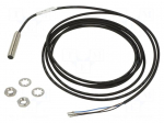 Sensor: inductive | OUT: PNP NO | 0&divide;1.5mm | 10&divide;30VDC | M8 | 2m | IP68 | 5kHz