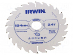 Circular saw | &Oslash;: 184mm | Teeth: 24 | wood | Holder: assembly hole | 30mm