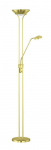 Trio-Lighting Spock LED  uplighter matt brass stāvlampa