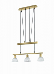 Trio-Lighting Levisto   3-pc matt brass piekaramā lampa