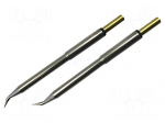 Tip | bent conical | 0.4mm | 413&deg;C | for soldering station | 2pcs.
