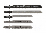 Hacksaw blade-set | wood,metal,jigsaw | 5pcs | Holder: T