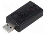 PC extension card: sound | stereo 7.1,USB 2.0 | volume control