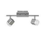 Trio Roubaix LED spotlight 2-pc brushed steel gaismeklis R82152107 4017807391428
