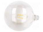 LED lamp | grey | E27 | 230VAC | 8W | 360&deg; | 2700K
