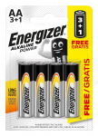 Energizer AA/LR6 Alkaline Power Batteries 4 pcs