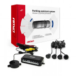 Auto- ja mootorrattatooted, elektroonika, navigatsioon, CB raadio // Parkimisandurite s&uuml;steemid | Keskluku s&uuml;steem | Autoalarmid // Zestaw czujnik&oacute;w parkowania pod kamerę i wyświetlacz lcd gold 18mm amio-02992