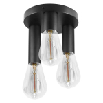 T&ouml;&ouml;riistad ja m&otilde;&otilde;teseadmed // Uued tooted t&ouml;&ouml;riistade, tarvikute kategoorias // RIO SP 3, oprawa ścienno-sufitowa, E27 max. 3x60W, IP20, czarna, okrągła