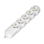 Uued tooted // Rozgałęźnik 5x2P+Z Schuko, biały