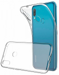 Back panel cover Evelatus Huawei Y6 2019 Clear Silicone Case 1.5mm TPU Transparent
