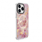 Back panel cover Evelatus Apple iPhone 15 Pro PC+TPU With MagSafe Customized Print Marble Pink