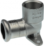 Press fixed w/p Elbow short,KAN-therm Inox 18x&frac12;"