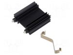 Heatsink: extruded | H | TO218,TO220,TOP3 | black | L: 38.1mm | W: 35mm