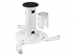 Holder: ceiling | projector | white | adjustable | 10kg | Hmin: 0.13m