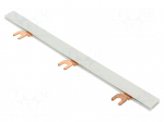 Busbar | 16mm2 | Poles: 4 | Urated: 400V | fork | Pitch: 18mm | L: 210mm | PVC