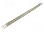 Braids | earthing tape | W: 30mm | 50mm2 | &Oslash;1: 11mm | &Oslash;2: 11mm | 250A | KT