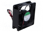 Fan: DC | axial | 24VDC | 80x80x25mm | 90.05m3/h | 42.5dBA | ball | 24AWG