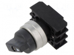 Switch: rotary | 22mm | Stabl.pos: 2 | grey | IP65 | prominent | Pos: 2