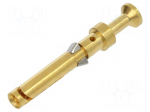 Contact | female | Han&reg; D | copper alloy | nickel plated,gold-plated