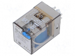 Relay: electromagnetic | DPDT | 10A/250VAC | monostable | plug-in