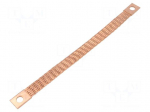 Braids | earthing tape | 10mm2 | &Oslash;1: 9mm | &Oslash;2: 9mm | 90A | L: 0.23m