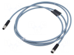 Cable: for sensors | PIN: 3 | M8 male straight,M8 female straight