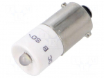 LED lamp | white | BA9S | 24VDC | 24VAC | No.of diodes: 1 | 04