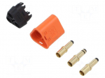 Connector: DC supply | plug | male | QS | 60A | 500V | PIN: 3 | straight