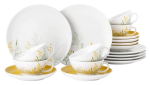 SELTMANN MEADOW GRASSES CURRY Tea service for 6 people