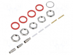 Connector: BNC | female | straight | for cable | crimped | gold-plated