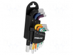 Wrench: hex key-set | S2 steel | 9pcs.