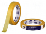 Tape: masking | W: 18mm | L: 50m | Thk: 0.09mm | orange | 30N/cm | acrylic