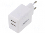 Power supply: switching | mains,plug-in | 5VDC | 2.4A | 12W | Out: USB A