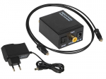 TV, SAT, HDMI, DVI kaablid ja tarvikud // HDMI, DVI, AUDIO &uuml;henduskaablid ja tarvikud // 91-202# Konwerter optyczny toslink dac na 2xrca+jack z zasilaczem