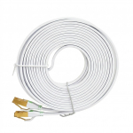 CAT7 LAN lameekraanitud S/STP &uuml;henduskaabel (patch cord), 10Gbps, 600MHz, 5m, valge
