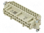 Connector: HDC | contact insert | female | 16A | 500V | Han E&reg; | PIN: 24