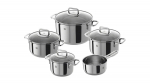 Set of 5 Zwilling Quadro pots