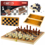 M&auml;nguala | PC | Konsoolid | Tarvikud // Harivad m&auml;nguasjad | Interaktiivsed | Loomingulised | Kunstilised // Klasyczna Gra Logiczna 3w1 Szachy Warcaby Backgammon Drewniane
