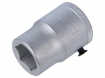 Socket spanner | 21mm | 3/4" | tool steel | Plating: chromium