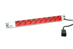 Bachmann 333.936 power extension 2 m 9 AC outlet(s) Indoor Grey, Red