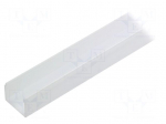 Cover for LED profiles | white | 1m | V: E9 | push-in